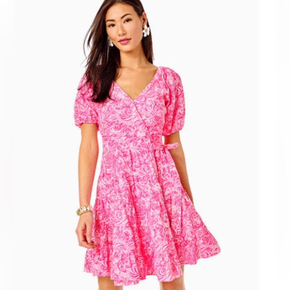 Lilly Pulitzer Iralee Linen Wrap Dress